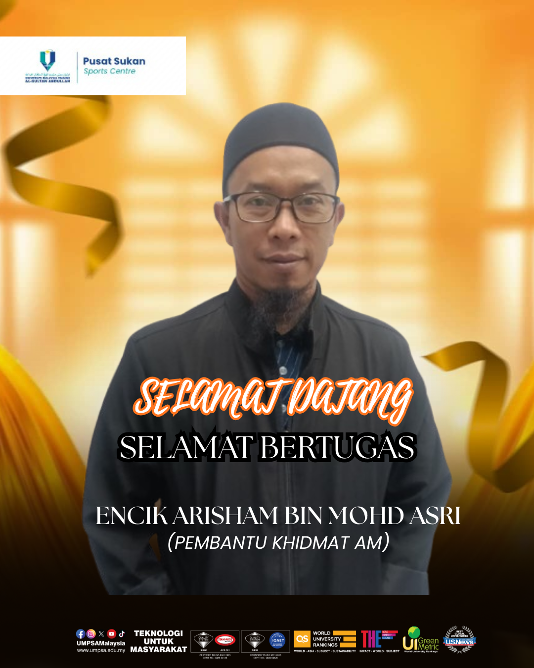 Selamat datang dan Selamat Bertugas